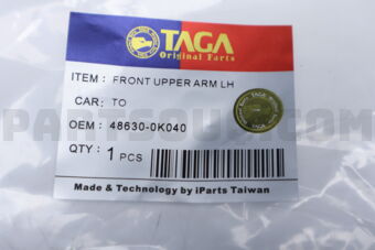 TAGA 486300K040TG SUSPENSION BUSH TO 48630-0K040 TAGA