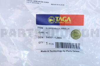 TAGA 545011LB0ATG LOWER ARM FRONT LH NI PATROL 201112- TAGA