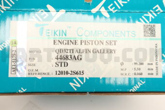 TEIKIN 44683AGSTD PISTON ASSY 000 QD32TI ALF GALLERY