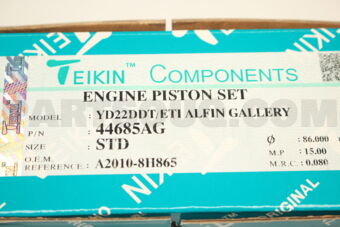 TEIKIN 44685AGSTD PISTON SET STD YD22DDT A/GALLERY (SET OF 1)