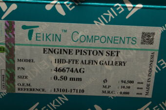 TEIKIN 46674AG0050 PISTON SET 050 1HD-FTE ALFIN GALLERY