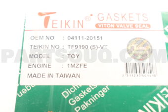TEIKIN TF9190SVT GASKET FULL SET 1MZFE WITH VITON VALVE SEAL (SET OF 1)