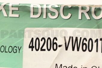 TOP 40206VW601 BRAKE DISC ROTOR, NISURVAN E54