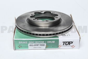 TOP 4351226190 FRONT DISC ROTOR, TOYHIACELH212STD