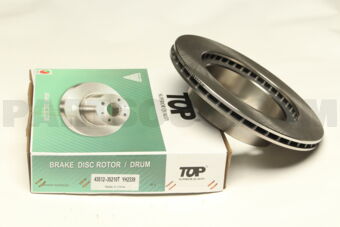 TOP 4351235210 BRAKE DISC ROTOR, L CR 3RZ/5VZ/1KZ/TOY4RUNNER/