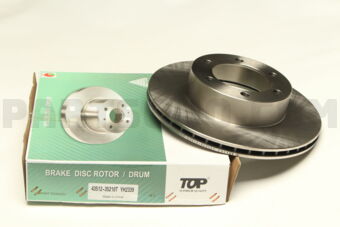 TOP 4351235210 BRAKE DISC ROTOR, L CR 3RZ/5VZ/1KZ/TOY4RUNNER/