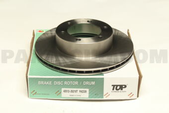 TOP 4351235210 BRAKE DISC ROTOR, L CR 3RZ/5VZ/1KZ/TOY4RUNNER/