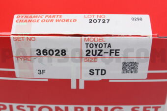 TP 360283FSTD PISTON RING 36028-3F TO,LE 2UZFE LAND CRUISER 100 200306-,200306- TP