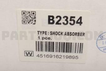 Tokico B2354 SHOCK ABSORBER FR LH
