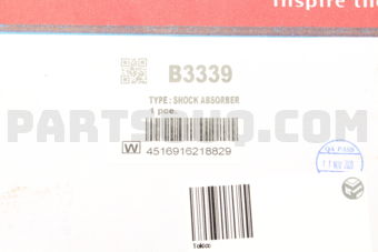Tokico B3339 SHOCK ABSORBER FR RH