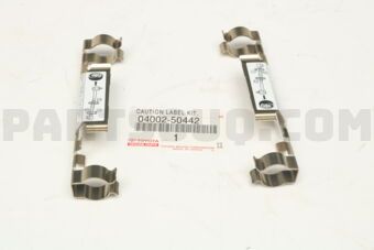 Toyota 0400250442 CAUTION LABEL KIT