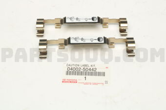 Toyota 0400250442 CAUTION LABEL KIT