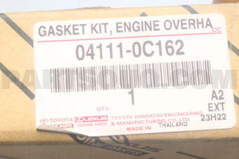 Toyota 041110C162 GASKET KIT ENGINE O