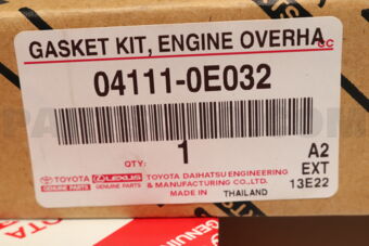 Toyota 041110E032 GASKET KIT ENGINE O