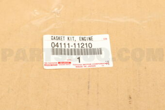 Toyota 0411111210 GASKET KIT, ENGINE OVERHAUL