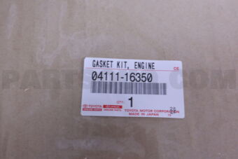 Toyota 0411116350 GASKET KIT, ENGINE OVERHAUL