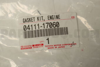 Toyota 0411117060 GASKET KIT, ENGINE OVERHAUL