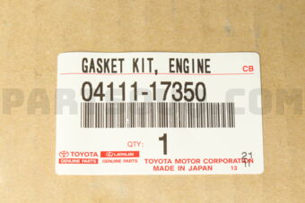 Toyota 0411117350 GASKET KIT, ENGINE OVERHAUL