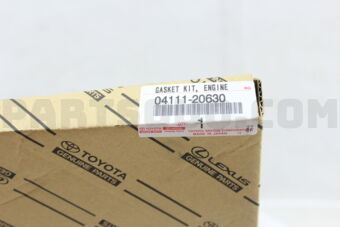 Toyota 0411120630 GASKET KIT, ENGINE OVERHAUL