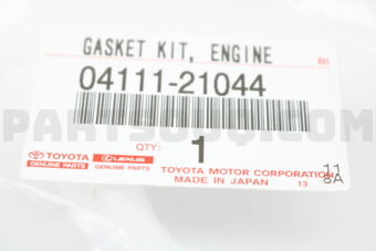 Toyota 0411121044 ENGINE GASKET KIT