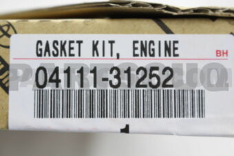 Toyota 0411131252 GASKET KIT, ENGINE OVERHAUL
