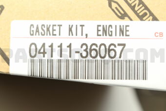 Toyota 0411136067 GASKET KIT ENGINE