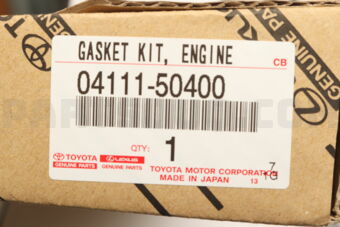 Toyota 0411150400 GASKET KIT, ENGINE OVERHAUL