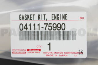Toyota 0411175990 GASKET KIT, ENGINE OVERHAUL