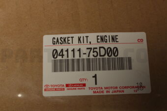 Toyota 0411175D00 GASKET KIT, ENGINE