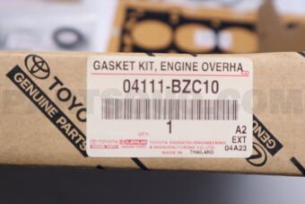 Toyota 04111BZC10 GASKET KIT, ENGINE O