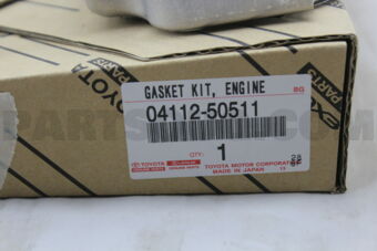 Toyota 0411250511 GASKET KIT, ENGINE VALVE GRIND