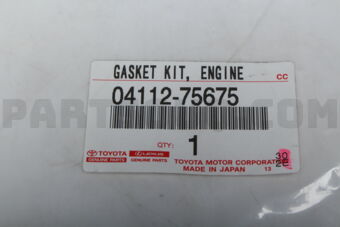 Toyota 0411275675 GASKET KIT ENGINE