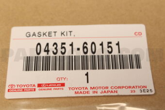 Toyota 0435160151 GASKET KIT