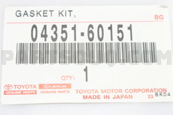 Toyota 0435160151 GASKET KIT
