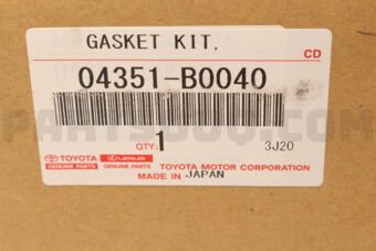 Toyota 04351B0040 GASKET KIT