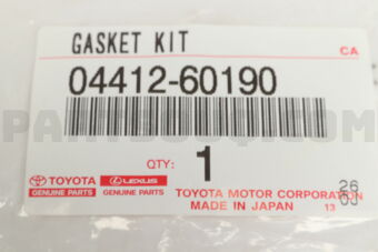 Toyota 0441260190 GASKET KIT, REAR DIFFERENTIAL CARRIER