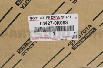 Toyota 044270K063 BOOT KIT FR DRIVE S
