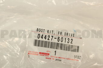 Toyota 0442760132 BOOT KIT, FR DRIVE SHAFT IN & OUT J