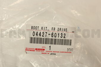 Toyota 0442760132 BOOT KIT, FR DRIVE SHAFT IN & OUT J