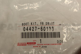 Toyota 0442760133 BOOT KIT, FR DRIVE