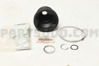 Toyota 0443702280 BOOT KIT, FRONT DRIVE SHAFT INBOARD JOINT, RH/LH