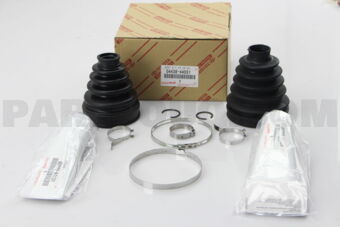Toyota 0443844051 BOOT KIT, FRONT DRIVE SHAFT, IN & OUTBOARD, RH/LH