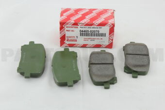 Toyota 0446502070 PAD KIT, DISC BRAKE, FRONT