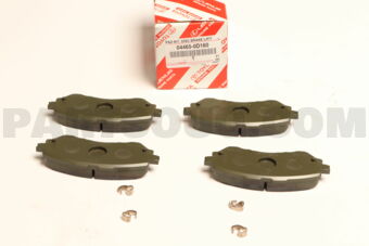 Toyota 044650D160 PAD KIT, DISC BRAKE, FRONT