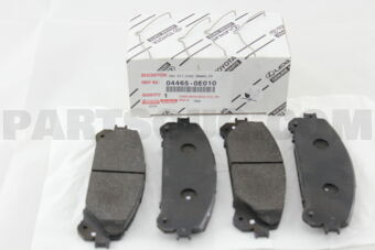 Toyota 044650E010 PAD KIT, DISC BRAKE, FRONT