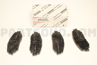 Toyota 044650E060 PAD KIT, DISC BRAKE