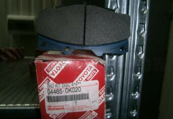 Toyota 044650K020 PAD KIT, DISC BRAKE, FRONT