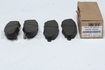 Toyota 044650K100 PAD KIT, DISC BRAKE, FRONT