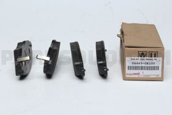 Toyota 044650K100 PAD KIT, DISC BRAKE, FRONT