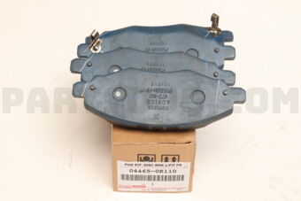 Toyota 044650K110 PAD KIT, DISC BRAKE, FRONT